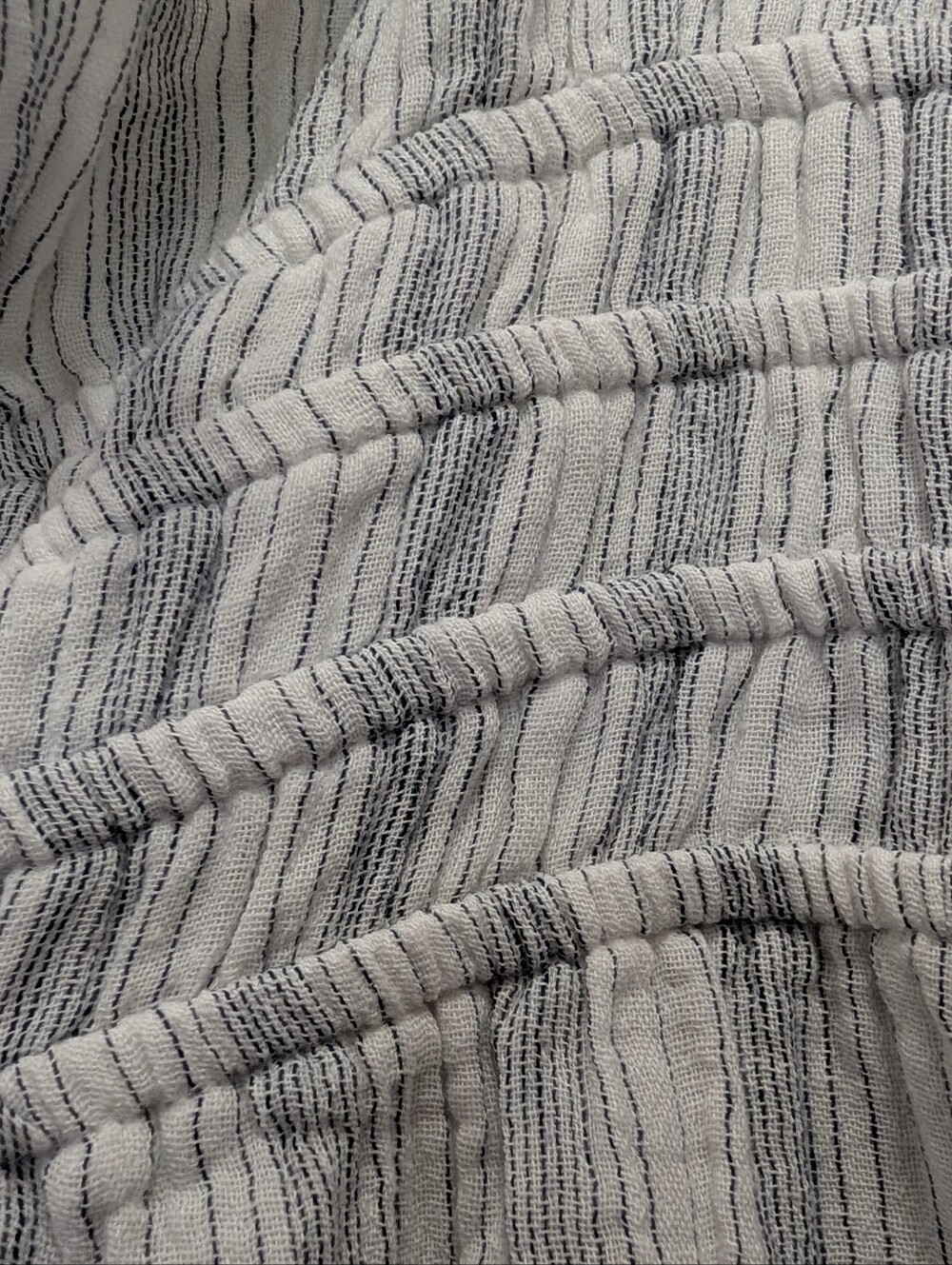 Lucky Brand Keyhole Soft And Comfy Striped Gauze Wide Leg Jumpsuit - Picture 6 of 12
